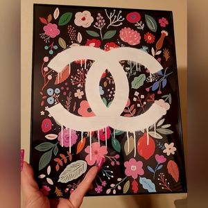 Designer inspired 8 1/2"x11" Framed Wall Art